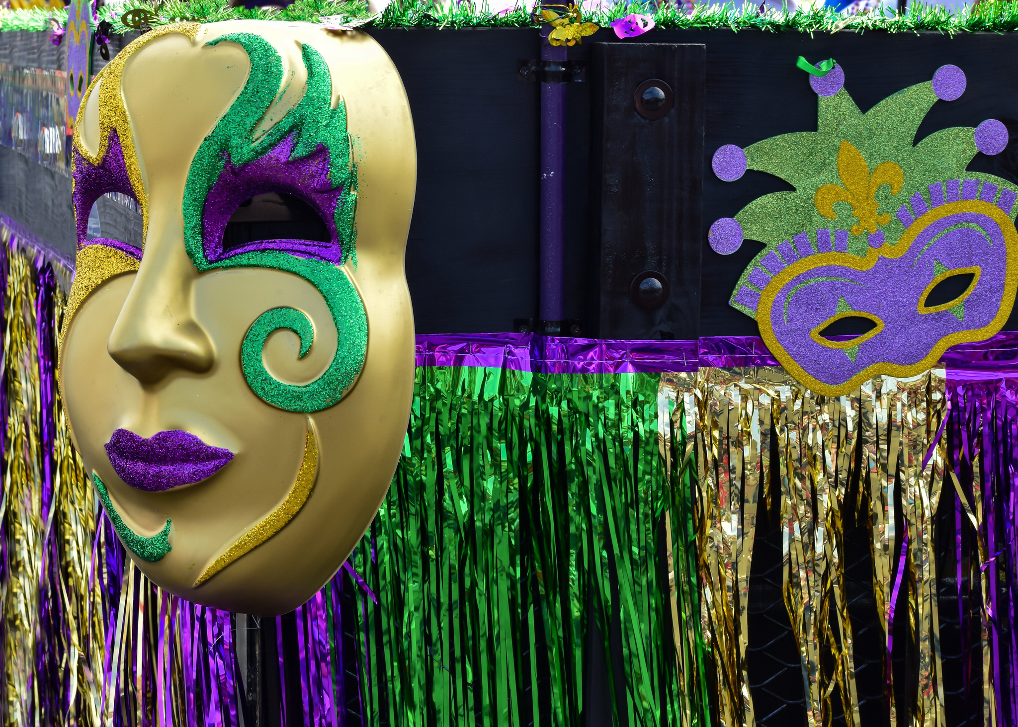 A mask from Mardi Gras in Galveston, Texas